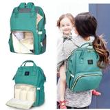 Mochila Maternidade Térmica Multifuncional Land (Verde Turquesa)