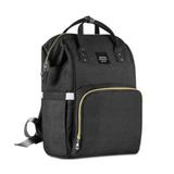 Mochila Original Bebe Maternidade Bolsa Impermeavel Alta Durabilidade Preta Vários Compartimentos - Brasny
