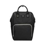 Mochila Original Maternidade Mamãe Mãe Bolsa Impermeável Preta Vários Compartimentos - Bny