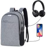 Mochila Para Notebook Com USB E Anti Furto - Mm