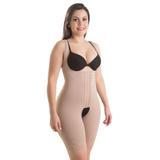 Modelador POS Cirurgico sem Busto com Abertura Frontal Famara Bioativa Chocolate