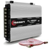 Módulo Amplificador Taramps TL 1500 Class D 390W RMS 3 Canais 2 Ohms + Cabo RCA Stetsom 5M 2mm²
