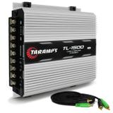 Módulo Amplificador Taramps TL 1500 Class D Amplifier 390W RMS 3 Canais 2 Ohms + Cabo RCA 4mm 5m - Prime