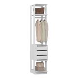 Módulo Closet 3 Gavetas e Cabideiro Clothes 410 Be Mobiliário Branco