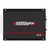 Modulo Sd 800x 4 Amplificador 800w Rms 4 Canais Soundigital