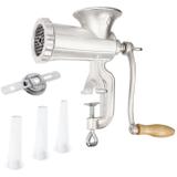 Moedor de Carne Manual N 10 Mm + Acessorios para Modelar Bolachas e Embutidos Bestfer