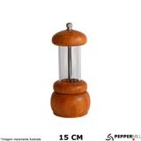 Moedor de Sal em Madeira/Acrílico Médio - Pepper Mill
