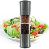 Moedor Inox Para Sal Grosso, Pimenta, Temperos 2 In 1 Pratic - Facibom