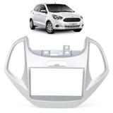 Moldura 2 Din Ford Ká 15/...s/ Comput.CH/JP Prata EPX 315 - Expex