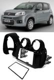 Moldura 2 Din Novo Uno 2012 À 2014 Uno Vivace 2015 2016 Nova Fiorino 2015 à 2019 Black Piano - Autoplast