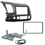 Moldura 2 Din Novum Honda New Civic 2006 a 2011 Grafite