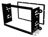 Moldura aparelho som dvd 2din Onix Prisma Cobalt Spin Preto - Autoplast
