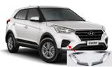 Moldura Cromado sem Farol de Milha Neblina Hyundai Creta PCD