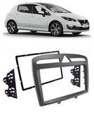 Moldura De Painel 2 Din Peugeot 308 - Cinza - p/ CD DVD 2 Din - Autoplast