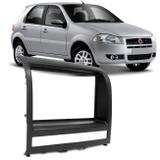 Moldura do Painel 2 Din 1 Din Fiat Palio Strada Siena Idea 2004 a 2012 Preta Encaixe Sob Medida - Ludovico