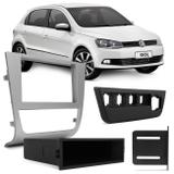 Moldura do Painel 2 Din 1 Din Gol Voyage G6 13 a 16 Saveiro G6 13 a 15 Prata Top Porta Objetos - Ludovico