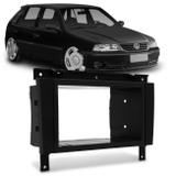 Moldura do Painel 2 Din Chinês Gol Parati Saveiro G3 2000 a 2005 Preto para DVD Multimídia - Ludovico