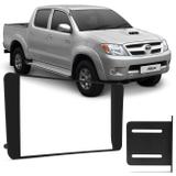 Moldura do Painel 2 Din Toyota Hilux 2005 a 2011 Preta Excelente Acabamento Encaixe Sob Medida - Ludovico