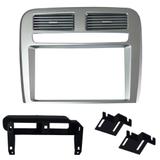 Moldura Dvd Painel 2 Din Fiat Punto 2008 A 2012 Prata* - Fiamon