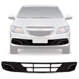 Moldura Grade Parachoque Onix Prisma Ltz 2012 2013 2014 2015 2016 Preto Friso Cromado - Blawer