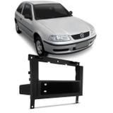 Moldura Painel 1 Din Gol Parati Saveiro G3 2000 a 2005 Preta Radio Dvd Retrátil Porta Objetos - Automix