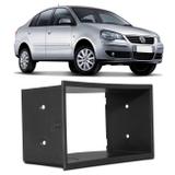 Moldura Painel 2 Din Chinês Polo Fox CrossFox SpaceFox Bora Ecosport Fiesta Golf 1999 a 2013 Preto - Ludovico
