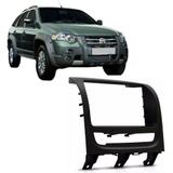 Moldura Painel 2 Din Fiat Palio Weekend Adventure Strada Adventure 2013 a 2016 Preta - Fiamon