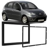Moldura Painel 2 Din Japonês Chinês Citroen C3 03 a 12 Peugeot 307 01 a 12 Preto para DVD Multimídia - Ludovico