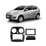 Moldura Painel Fiat Novo Palio 2012 a 2018 1Din 2Din Ludovico Padrão Chinês e Japonês Preta
