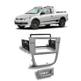 Moldura Radio Dvd 2din Saveiro Cross/trooper Voyage Gv Prata - Autoplast