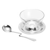 Molheira de Prata com Concha Moon Liso 650ml Rojemac