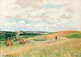 Montes de Thierceville - Camille Pissarro - Tela 60x85 Para Quadro - Santhatela