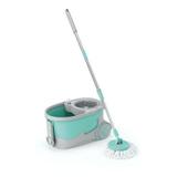 Mop Ciclone Flash Limp Esfregão Giratorio Balde 20 Lts Cesto Inox c/ Puxador MOP7290