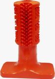 Mordedor e Escova de Dentes para Cães Super resistente - Escova dental canina mordedor Pet Clean Vermelha - Atacapet