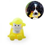 Mordedor para Cachorro Modelo Macaco Amarelo com Efeito Sonoro Pet Toys