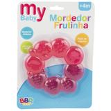 Mordedorpara bebe 4 meses de silicone frutinhas Vermelho - Bbr toys