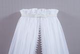 Mosquiteiro Voal com Dossel Coroa Princesa White - Elobaby