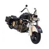 Motocicleta Preta 39 cm Estilo Retrô - Vintage - Drina