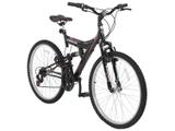 Mountain Bike Aro 26 Track & Bikes TB 200/PP - Aço Carbono Freio V-Brake 18 Marchas