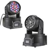 Moving Head 18 Leds 3w Rgb Dmx Efeito Strobo Dj Profissional - Generico