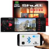 MP3 MP4 MP5 Player Automotivo Shutt Los Angeles 4 Pol Bluetooth USB Entrada Câmera Ré SD Rádio FM
