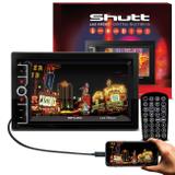 MP3 MP5 Player Automotivo Shutt Las Vegas 2 Din 6.5" Bluetooth Usb Espelhamento Hdmi Android IOS
