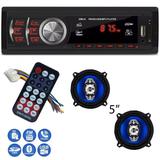 MP3 Rádio automotivo USB SD AUX +2x Alto falante 5 Polegadas - First option