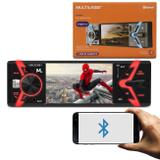 MP5 Player Automotivo Multilaser Groove P3341 1 Din LCD 4" Bluetooth USB SD FM MP3 MP4 App Android