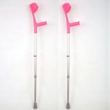 Muleta Canadense Rosa Pink Regulável Alo Colorida até 110kg - Par