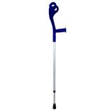 Muleta de aluminio anodizado com bracadeira fixa azul infantil indaia