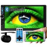Multimídia Mp5 Automotivo 2 Din D722BT Bluetooth Espelhamento Android Câmera Ré - Exbom