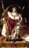 Napoleão em seu Trono Imperial - Jean-Auguste Ingres - Tela 30x41 Para Quadro - Santhatela