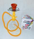 Narguile Hookh 30cm Uma Mangueiras Vaso 17005-1 Amerelo - Hookah