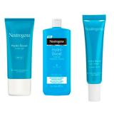 Neutrogena Hydro boost Kit  Hidratante Facial + Hidratante Corporal + Hidratante para olhos